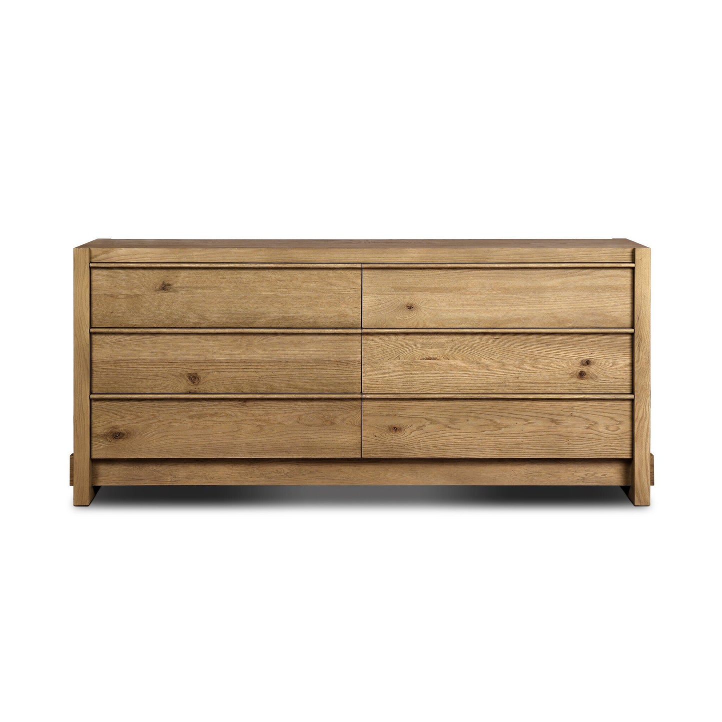 Aldwin 6 Drawer Dresser - Sandy Oak Resawn