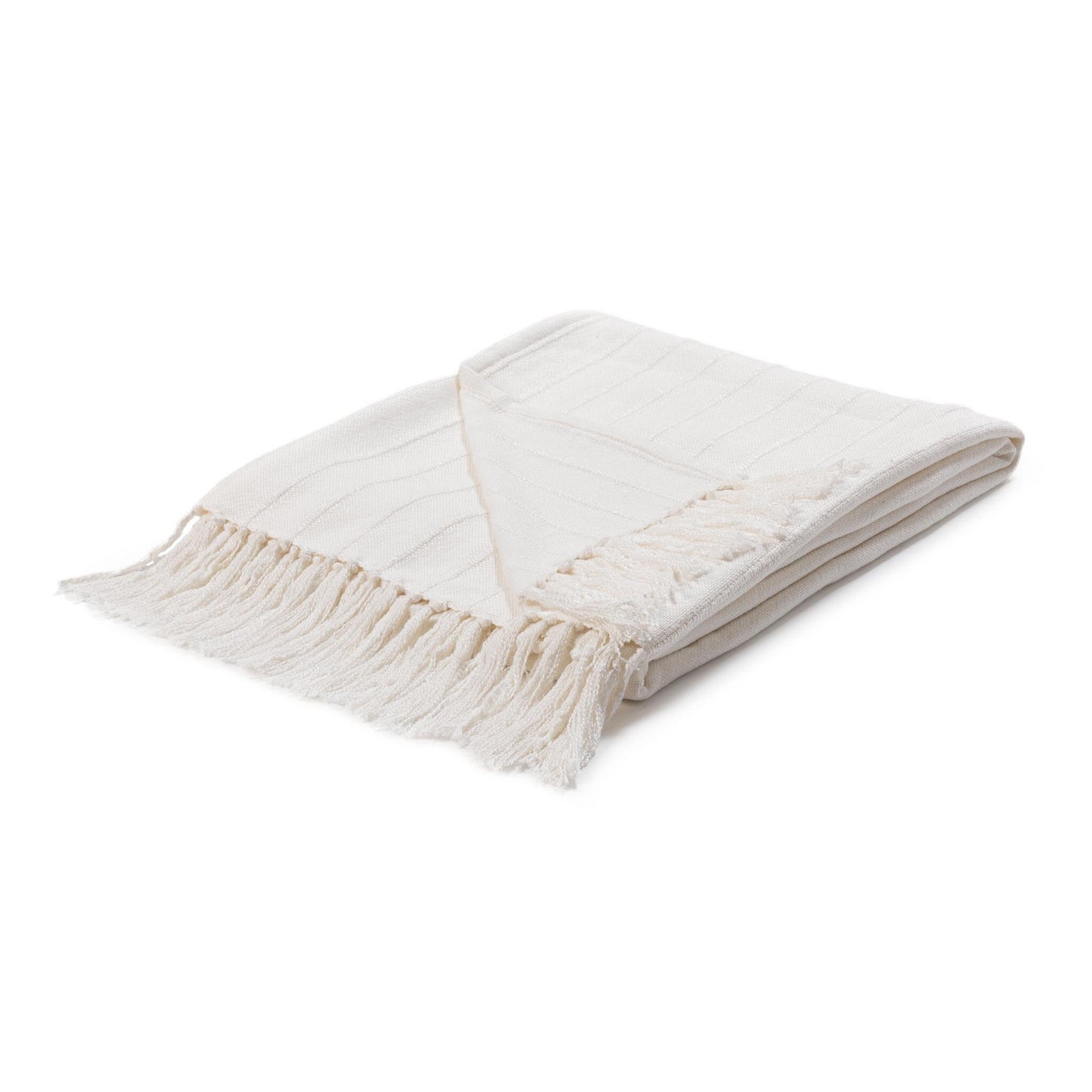 Thane Hunter White Throw 50x70