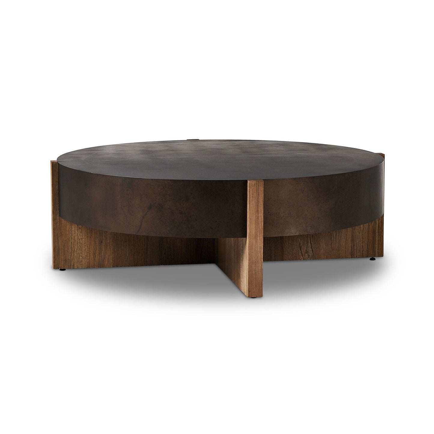 Baldric Large Coffee Table - Distressed Iron
