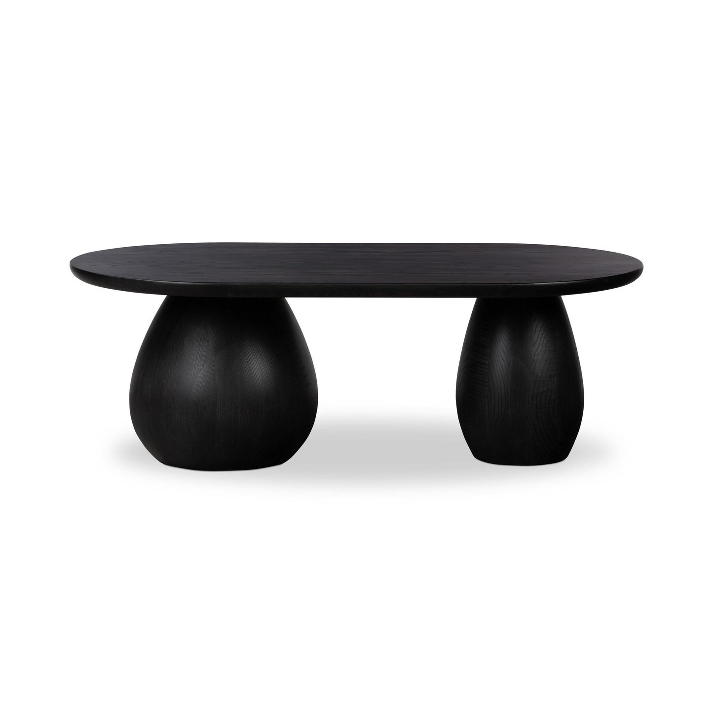Maldric Wood Coffee Table - Black Wash Ash Veneer