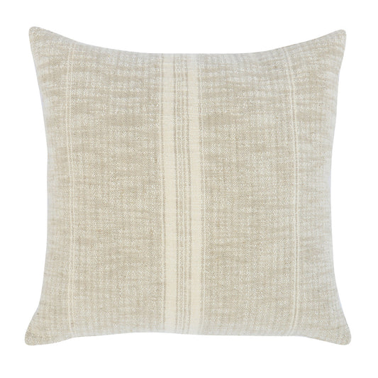 Ria 22x22 Pillow, Natural/ Ivory