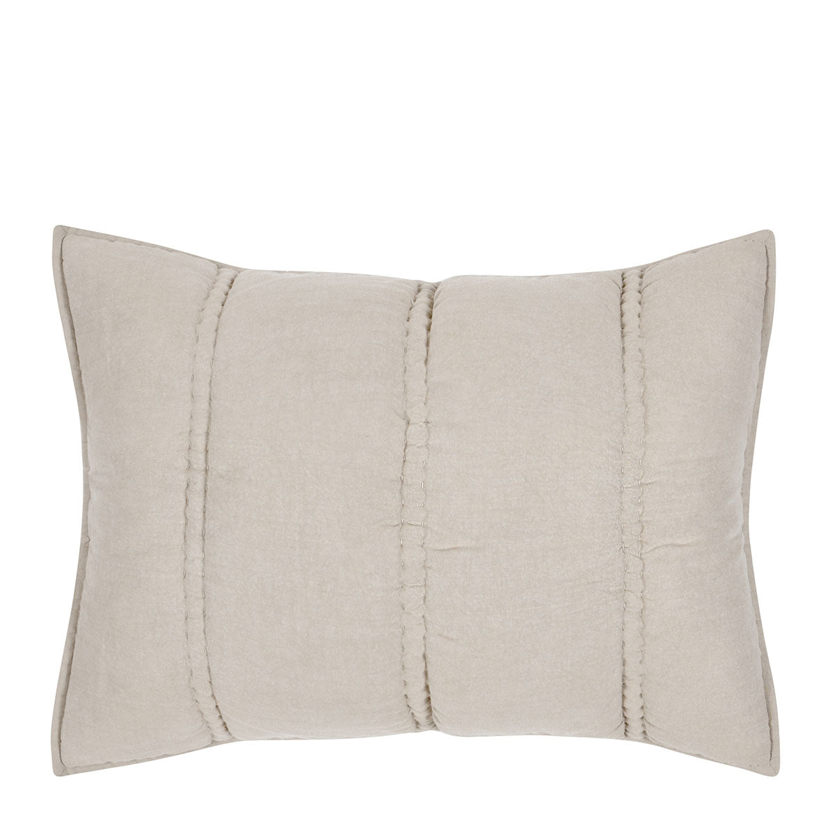 Row Standard Sham, Taupe