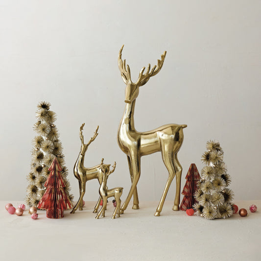 9" Gold Deer