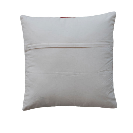 Velvet Pillow with Bow, 20x20