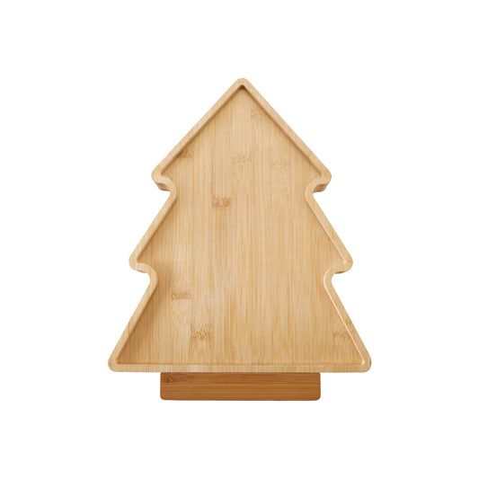 Tree Board with Inset Cheese Knives