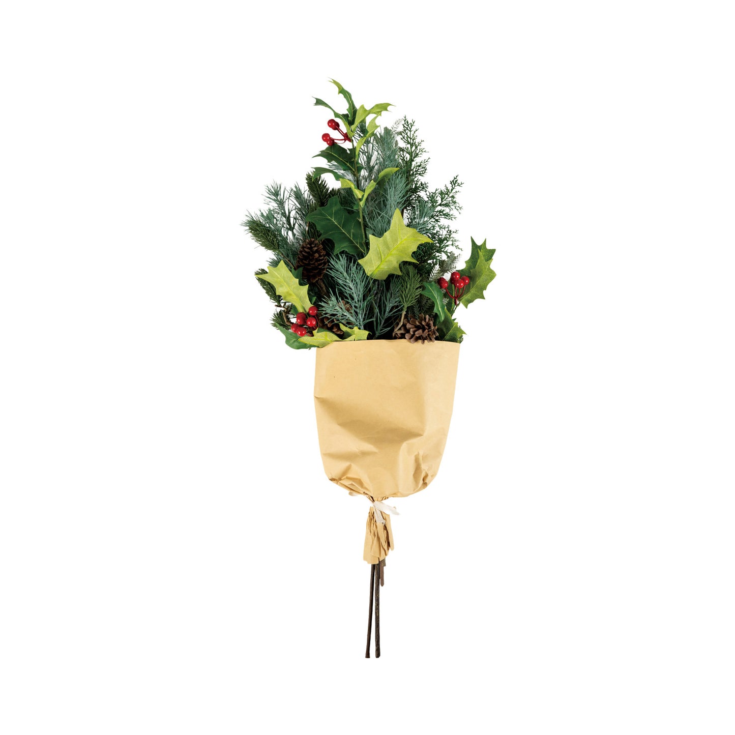Faux Mixed Bouquet Wrapped in Paper