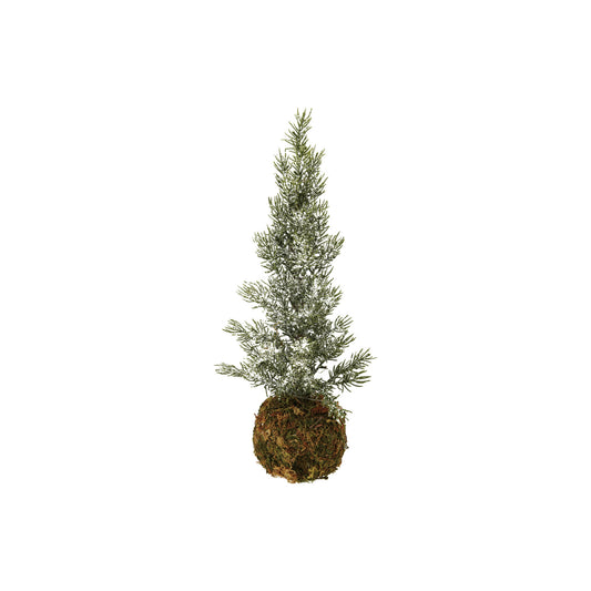 15" Faux Fir Tree with Moss Base