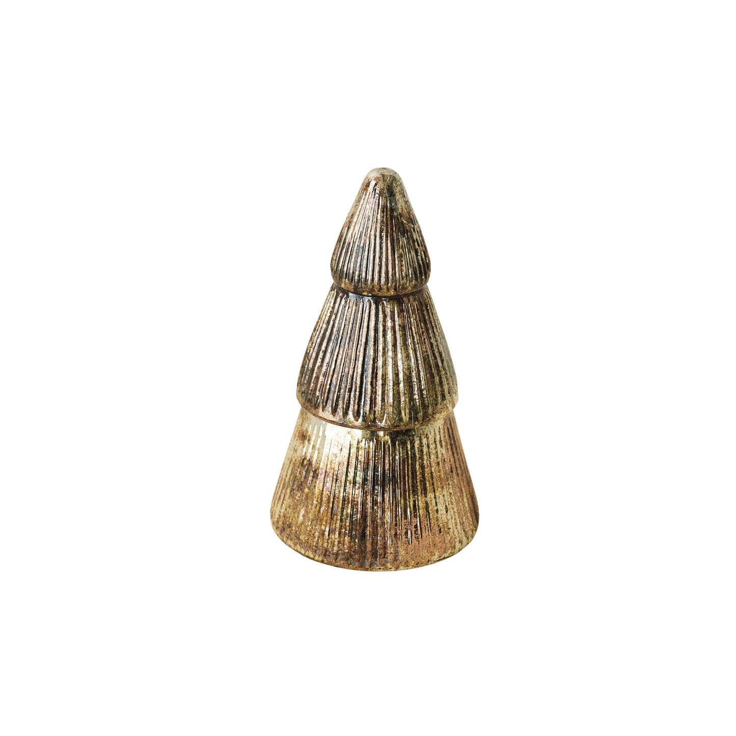 14.3 oz Frosted Glass Tree Candle